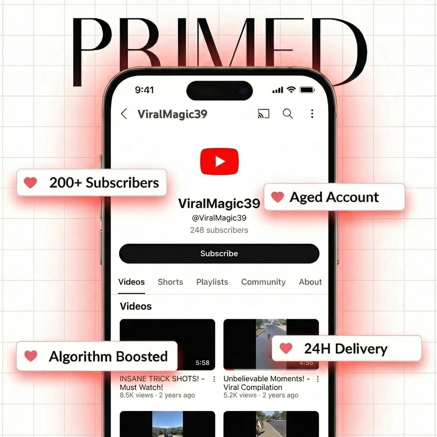 Primed YouTube Channel