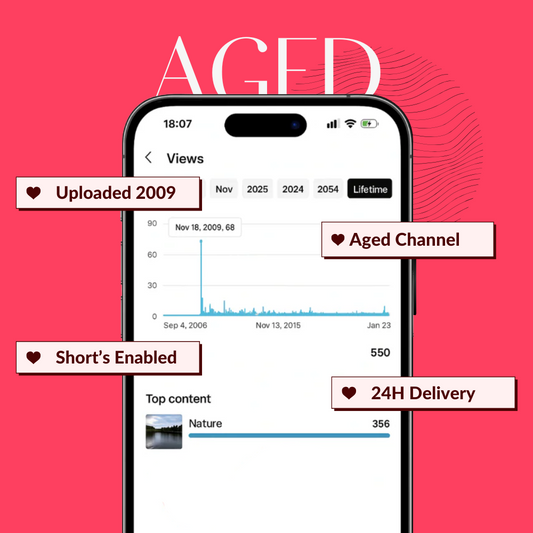 Aged YouTube Channel